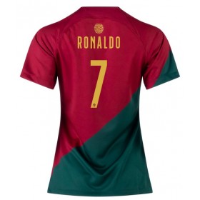 Damen Fußballbekleidung Portugal Cristiano Ronaldo #7 Heimtrikot WM 2022 Kurzarm